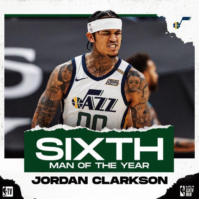 球天下官网-克拉克森力压队友当选本赛季最佳第六人！